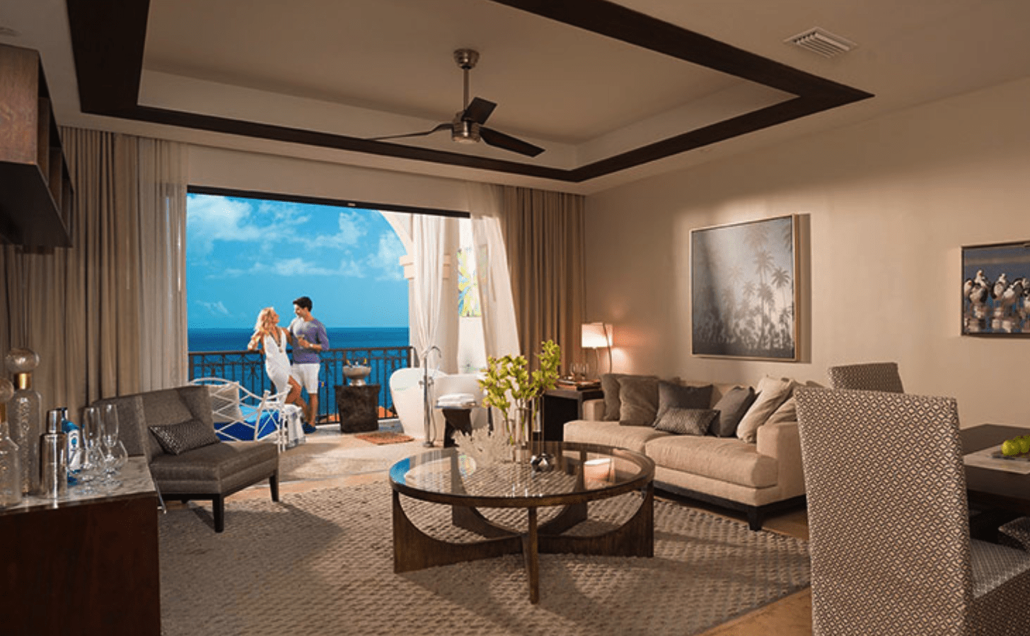 Sandals Grenada Italian Oceanview Penthouse One Bedroom Skypool Butler Suite with Balcony Tranquility Soaking Tub